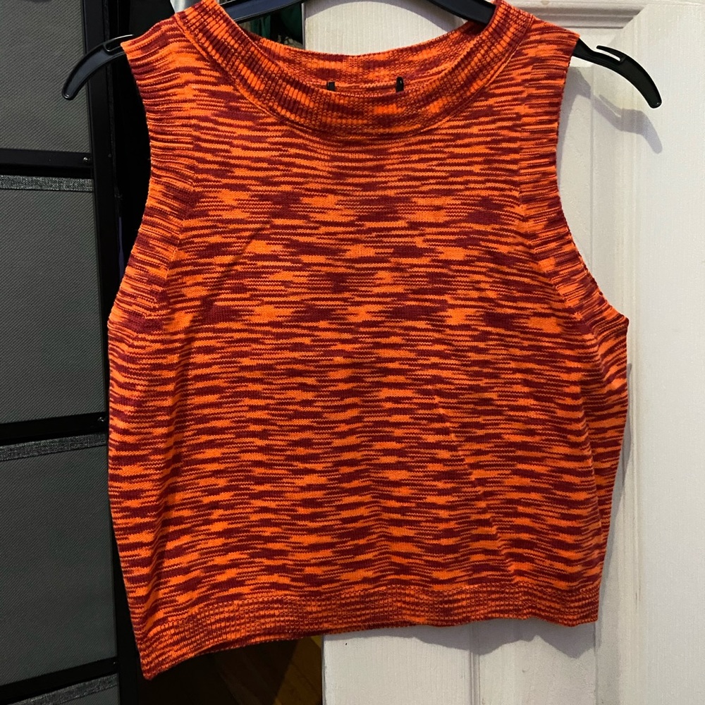 Orange/ red Cropped top